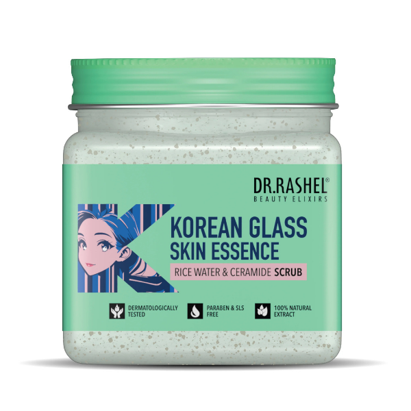 Dr. Rashel Korean Glass Skin Essence Face & Body Scrub - 380ml