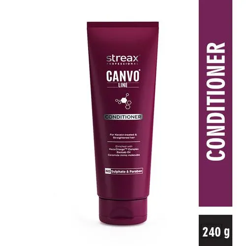Streax Professional Canvoline Straightening Post Care Conditioner Sulphate & Paraben free 240ml
