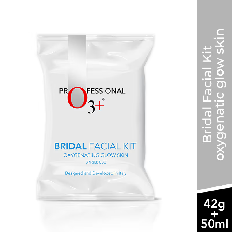 O3+ Bridal Facial Oxygenating Glow Skin Kit with Hyaluronic Acid For Oily & Acne Prone Skin